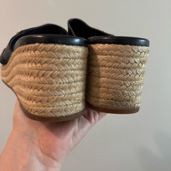 Michael Michael Kors Sidney Espadrille Wedge Slide Sandal in Black 7.5 - Picture 7 of 10